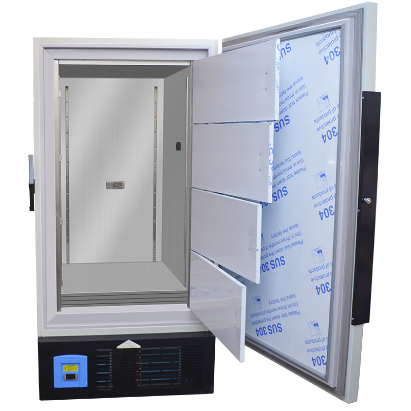 Ultra-Low Temperature Industrial Refrigerator Vertical Horizontal Small Refrigerator Laboratory Strain Material Preservation Low-Temperature Refrigeration Cabinet
