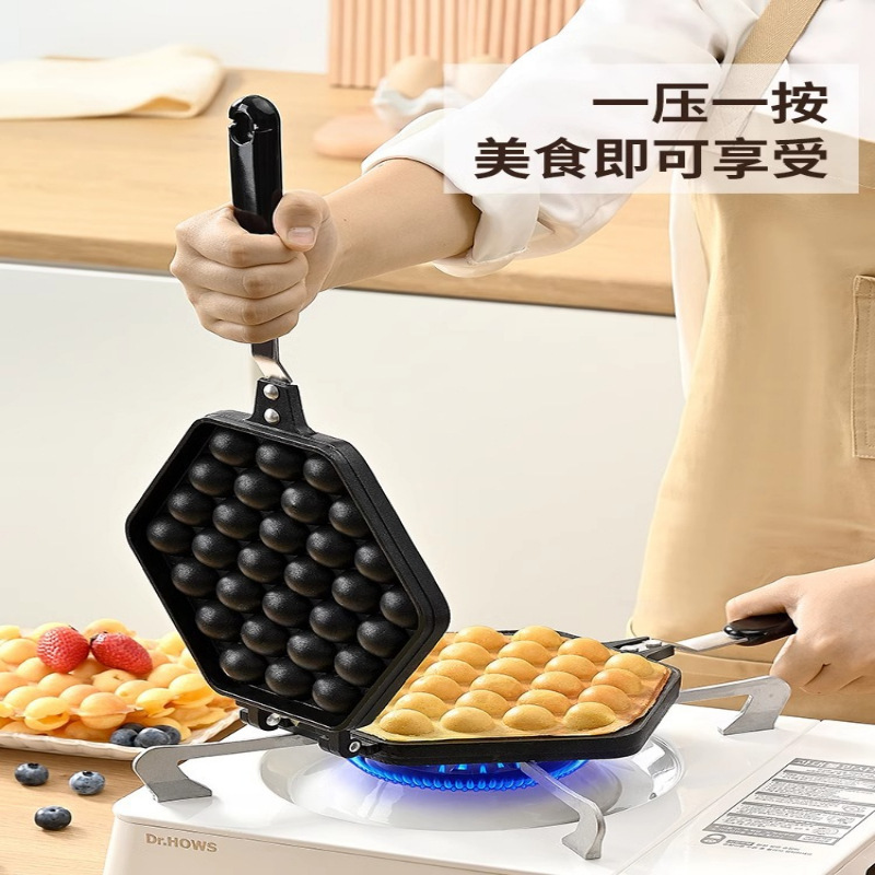 Egg Waffle Mold Commercial Stall Egg Waffle Machine Baking Pan Machine Household Gas Electric Egg Waffle Biscuit Machine Cake Mold