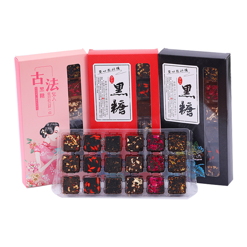 Ginger Tea Brown Sugar Cubes Wholesale Rose Brown Sugar Handmade Brown Sugar Souvenir Brown Sugar Gift Box Yunnan Ancient Brown Sugar