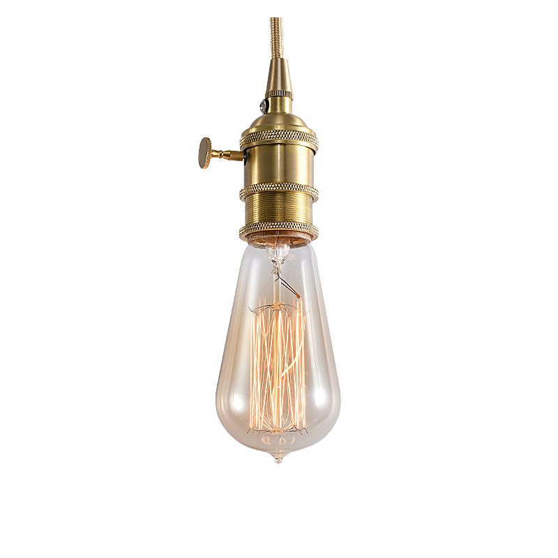 [St58 Tip-Straight Wire] Edison Retro Dimming Light Bulb St58 Water Drop Antique Designer Light Bulb