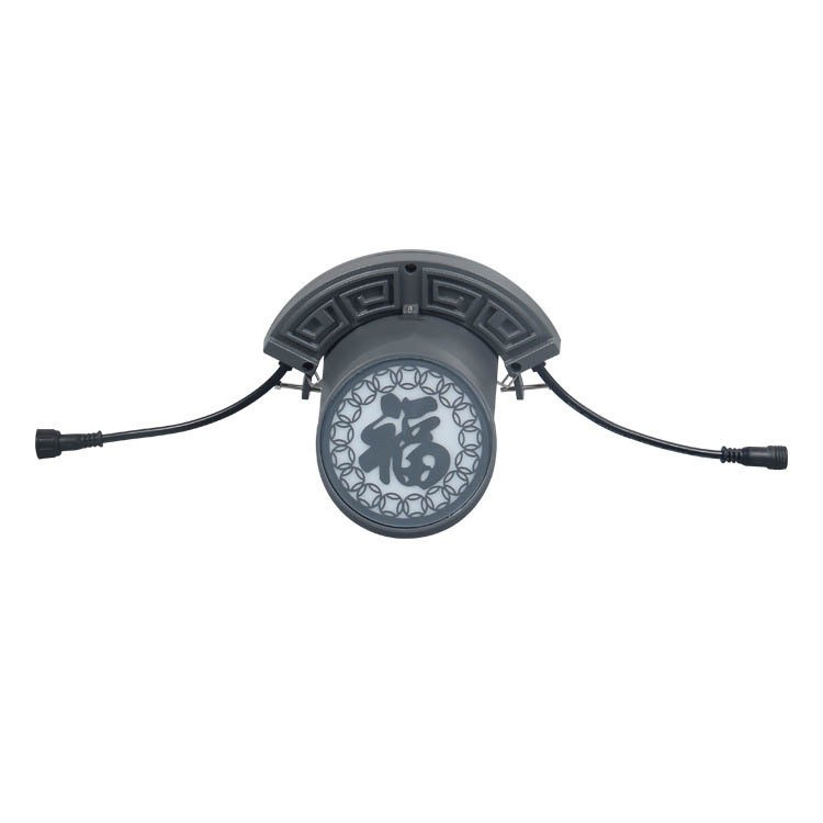 Led Corrugated Light Retro Wall Pavilion Stone Temple Engineering Light Full Power High Brightness Model