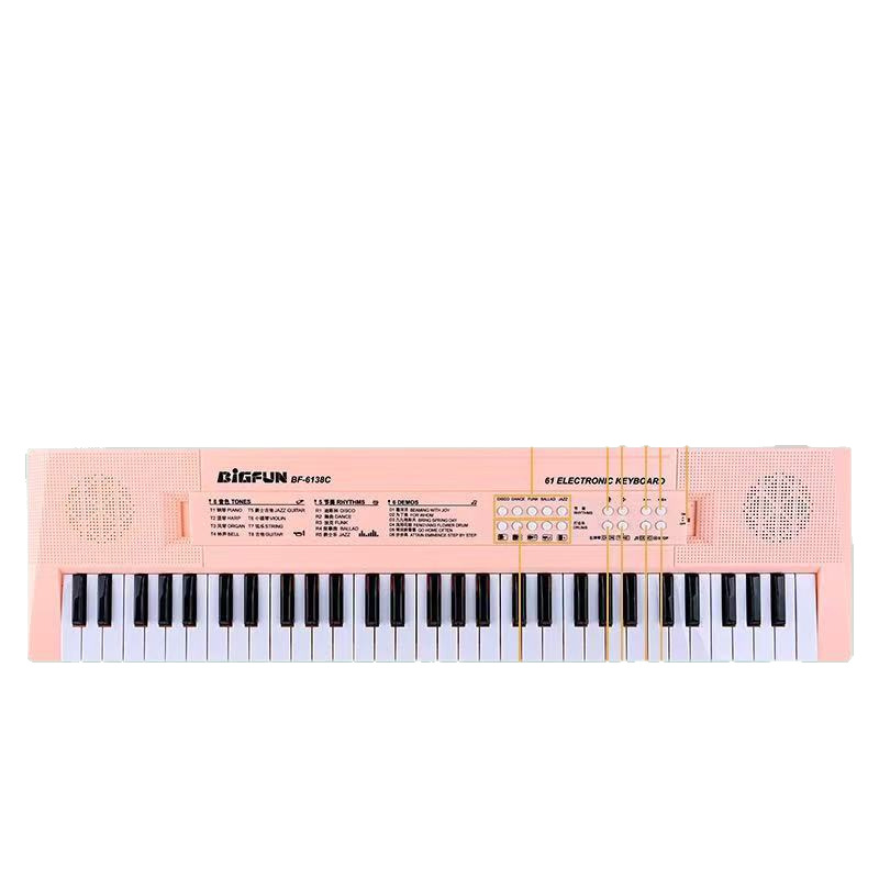 61-Key Digital Keyboard Kidsren's Piano Beginner Boys and Girls Music Instrument Toy Playable Home with Microphone