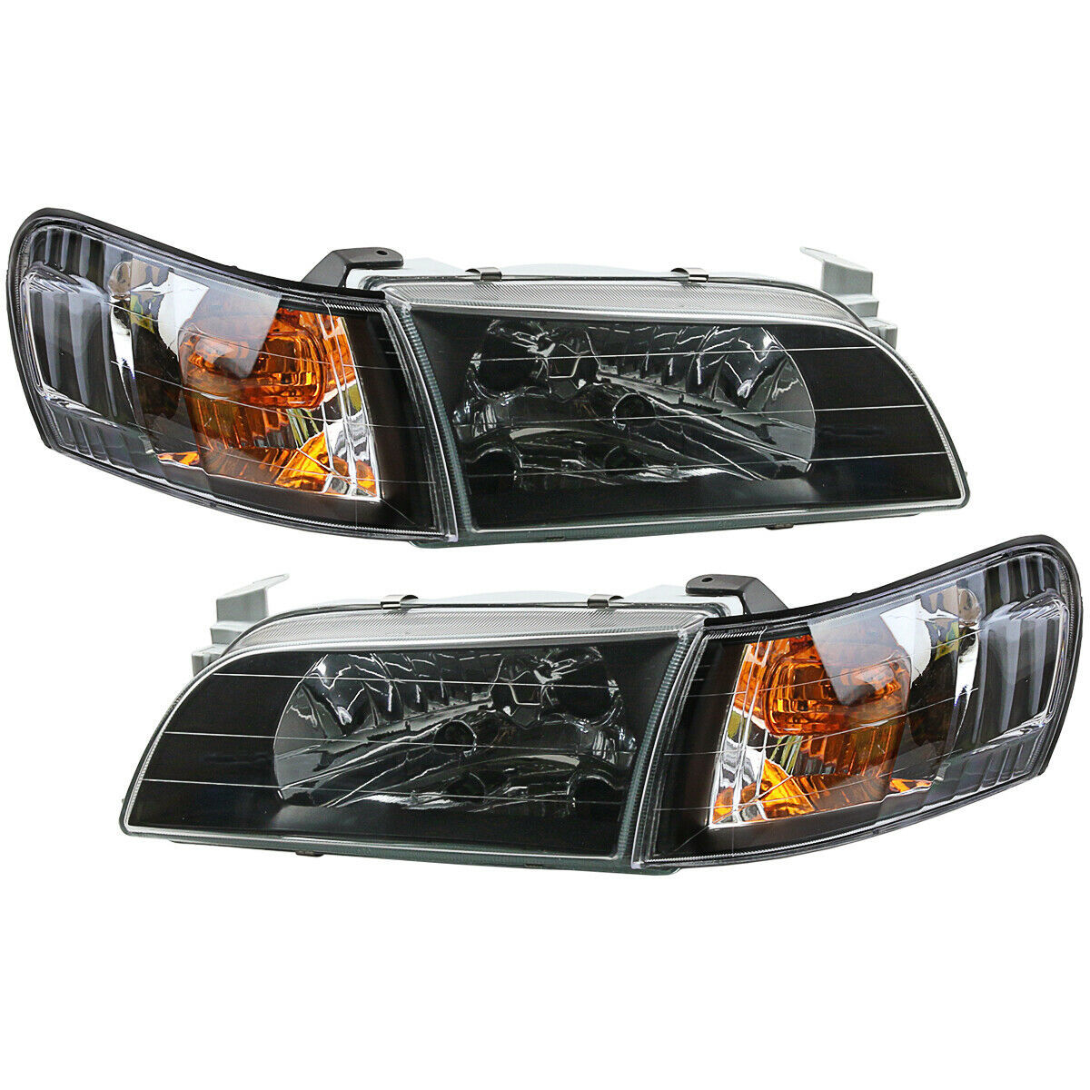 Suitable for Toyota Corolla AE100 AE101 modified headlights black corner lights black headlight corner lights
