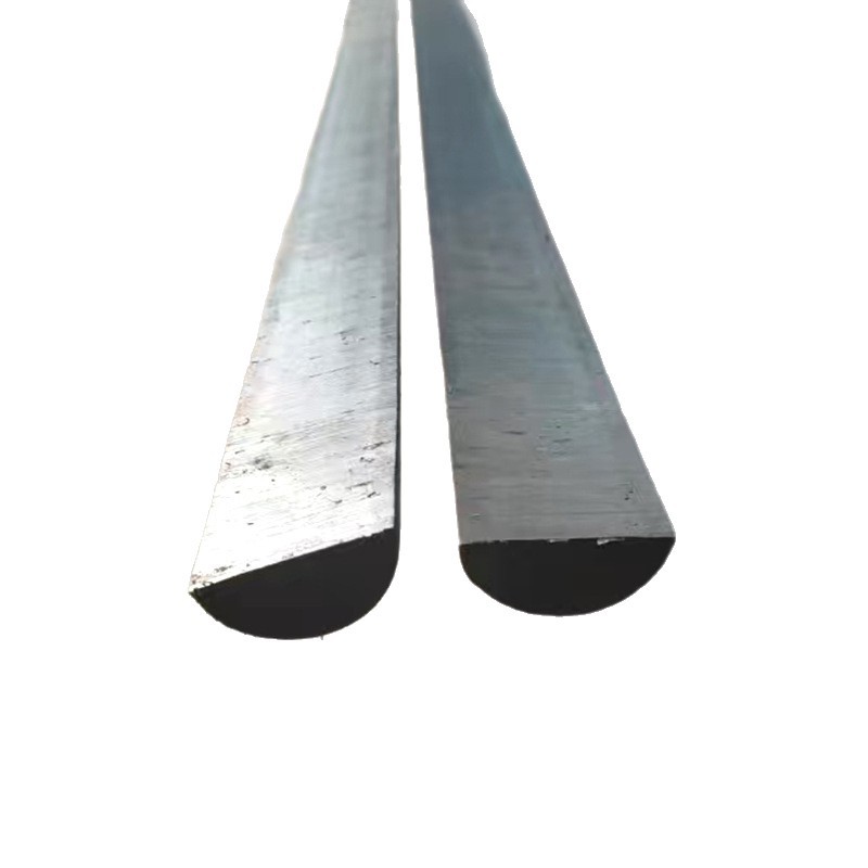 Semi-Circular Steel Q235 Marine D-Shaped Round Steel Solid Round Bar Hot-Rolled Semi-Circular Steel Bar for Bridge Construction Engineering