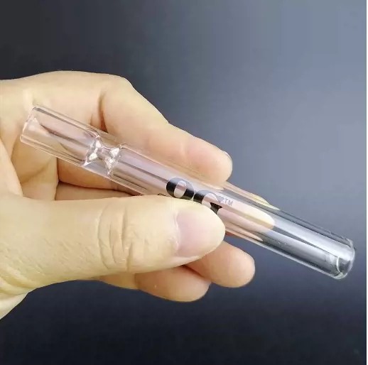 Кросс-бодер популярная цветная прозрачная трубка для курения из боросиликатного стекла 4 дюйма с настраиваемым логотипом