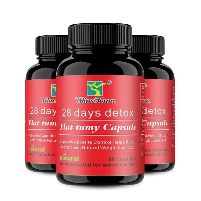 Foreign Trade Cross-Border Export 28 Days Detox Flat Tummy Capsules Slimming Pills