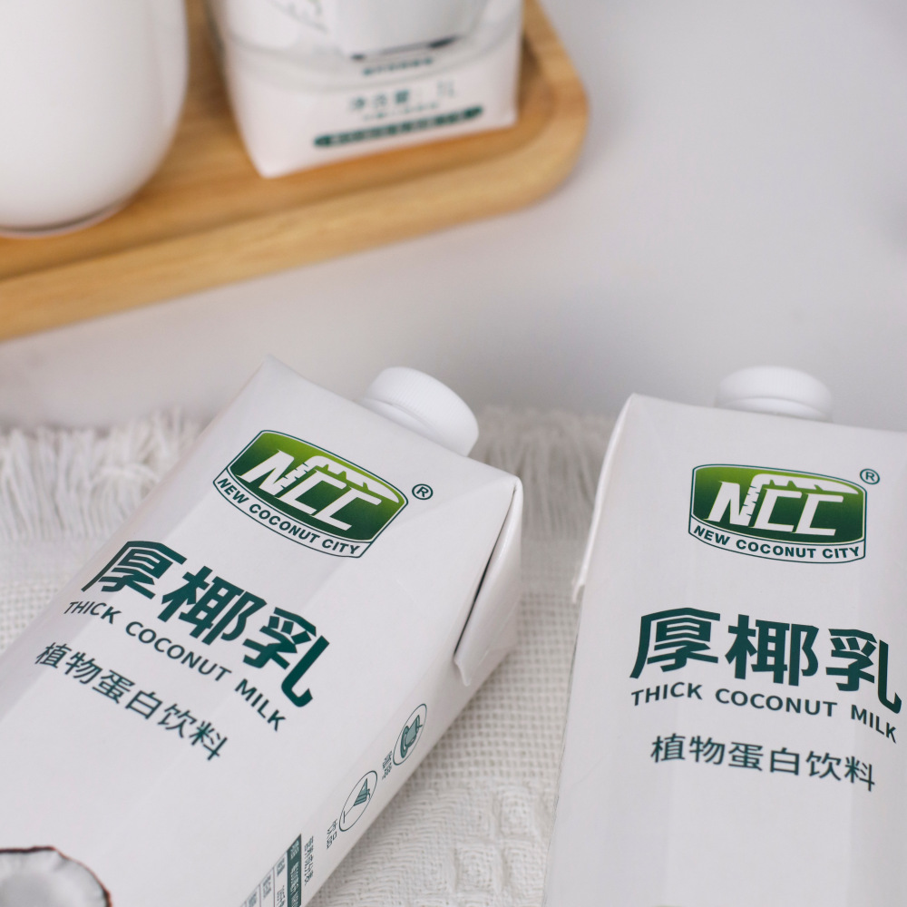 Ncc Thick Coconut Milk 1L Raw Coconut Latte Raw Coconut Cream Raw Milk Tea Coffee Special Milk Commercial Beverage Coffee Special Mix