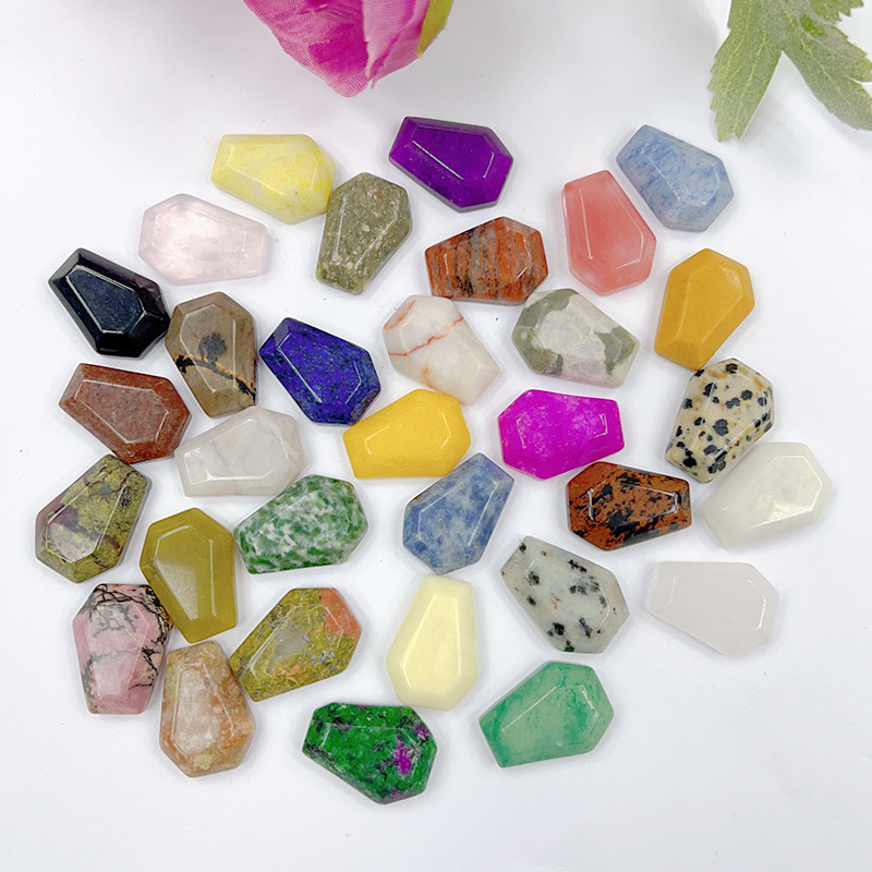 Кросс-граничные украшения из натурального кристалла агат мини-гробик полудрагоценный камень маленькая тарелка Хэллоуин