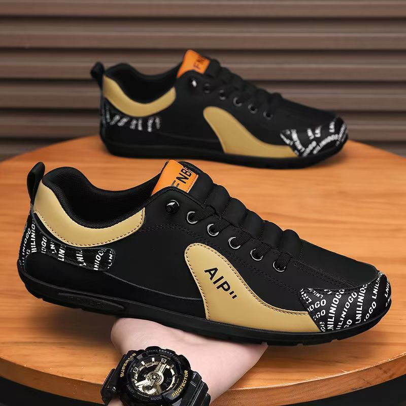 Light Luxury Large Size Four-Season Breathable Leather Workwear Driving Shoes One-Legged Soft-Soled Casual Forrest Gump Sports Retro Men's Shoes
