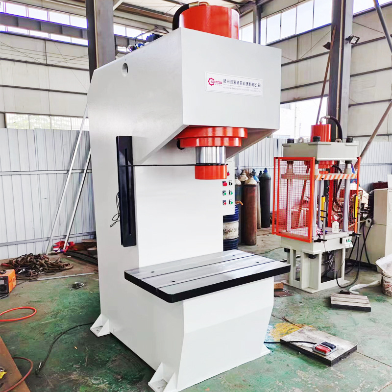 Single-Column Hydraulic Press 100 Tons Bearing Press into Bearing Seat Single-Arm Press Throat Depth 260 Straightening Machine