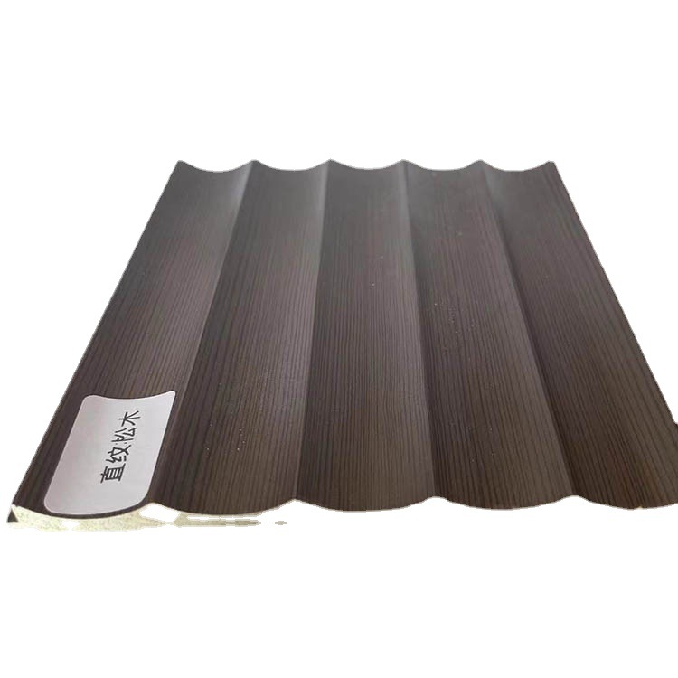 Wpc Bamboo Wood Fiber Interior Panel Skirting Molding Board Bamboo Wood Solid Wave Board Wholesale Wall Panel
