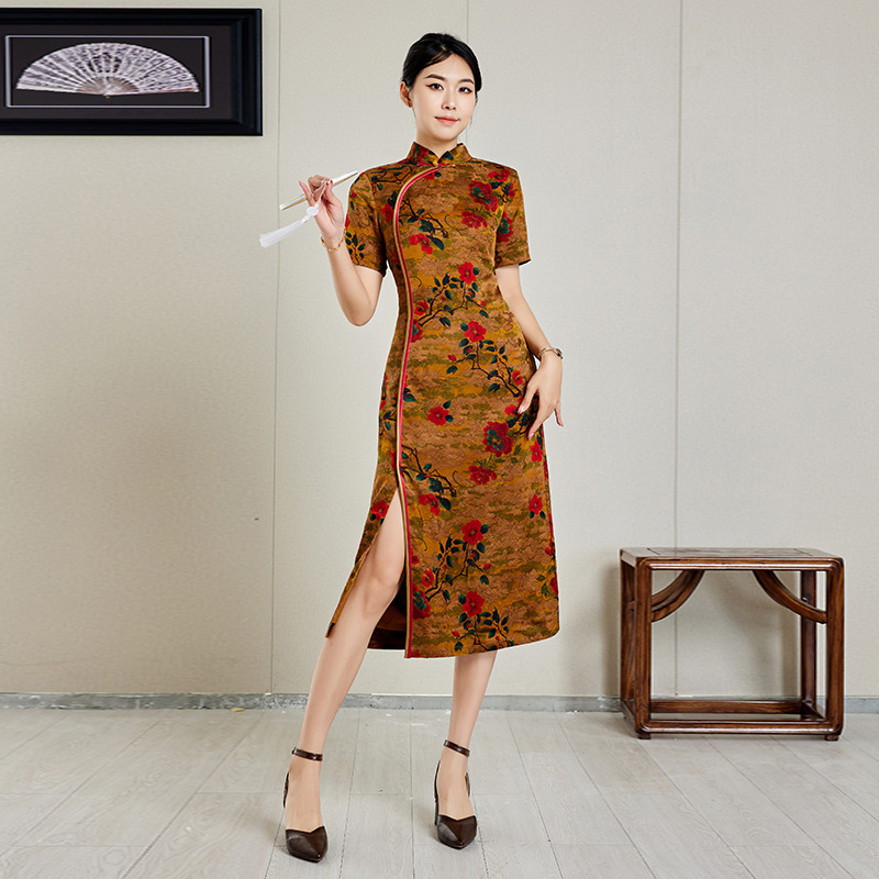 Печать канта, контрастные цвета, ретро шелка и атласы, Чонгсан, обработка, обработка, Оем, производство и обработка, индивидуальная настройка