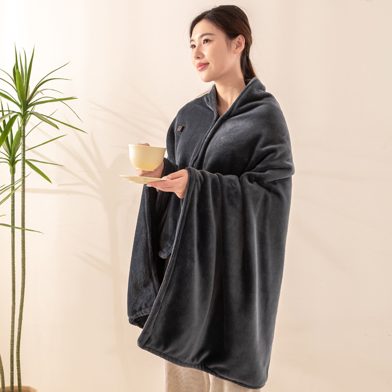 Cross-Border USB Electric Blanket Graphene Heated Shawl Blanket Home Blanket Outdoor Cape Winter Warm Blanket Wholesale