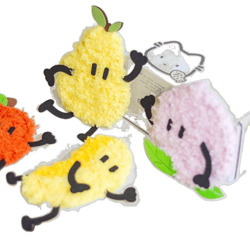 Children's Embroidery Handmade DIY Material Package for Beginners Kindergarten Simple Self-Embroidery Cartoon Fruit Poke Poke Fun