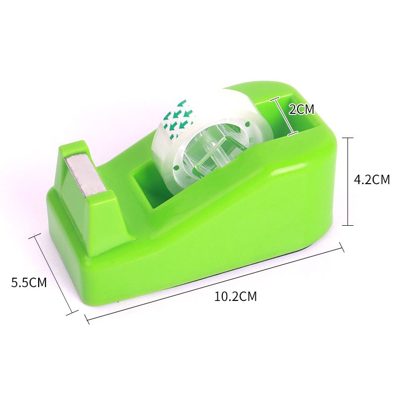 Macaron Color Small Tape Cutter Cross-Border Small Tape Machine Student Office Supplies Stationery Tape Base