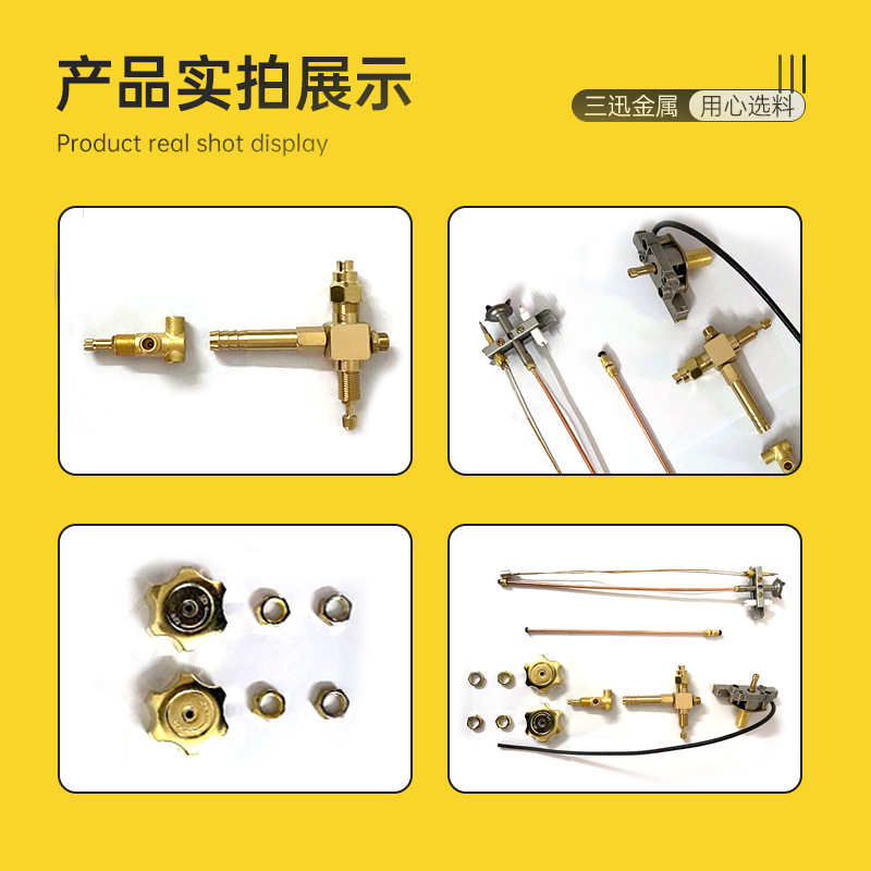 Medium-voltage double valve with extinguishing and maintaining commercial burners electronic ignition assembly gas stove switch flameout protection valve body