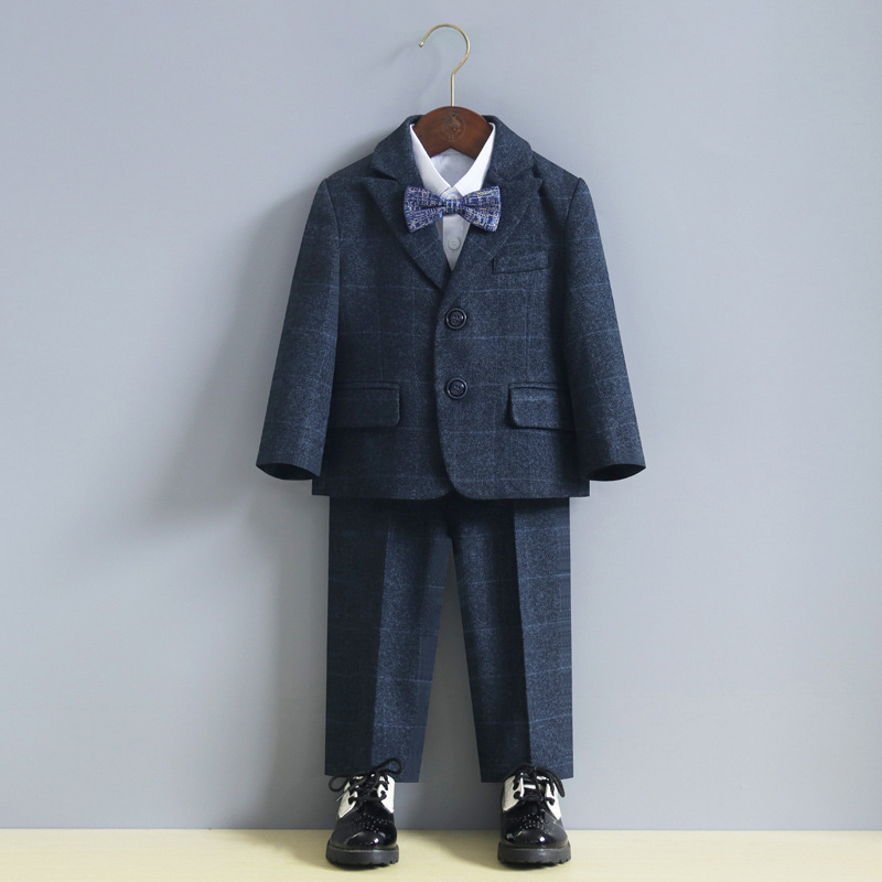 Прямые продажи от производителя маленькие костюмы для мальчиков детские костюмы в британском стиле с плюшем корейские жилет платья