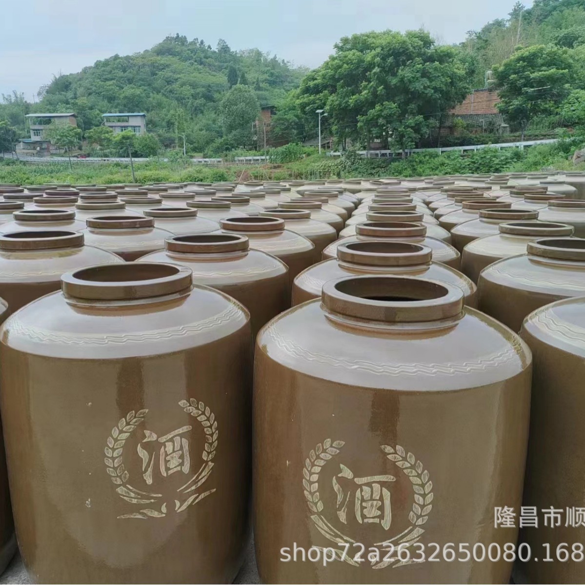 Sichuan Manufacturer Earthenware Thickeneded Wine Jar Cellar Wine Jar 5kg - 1000kg Wine Jar Ceramic Wine Jar Antiseptic Pottery