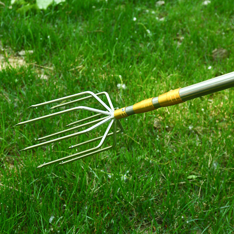 Metal Barbed Harpoon Old-Fashioned Fishing Tool Fishing Harpoon Head Large Fish Fork Five Teeth Seven Teeth Nine Teeth Wholesale