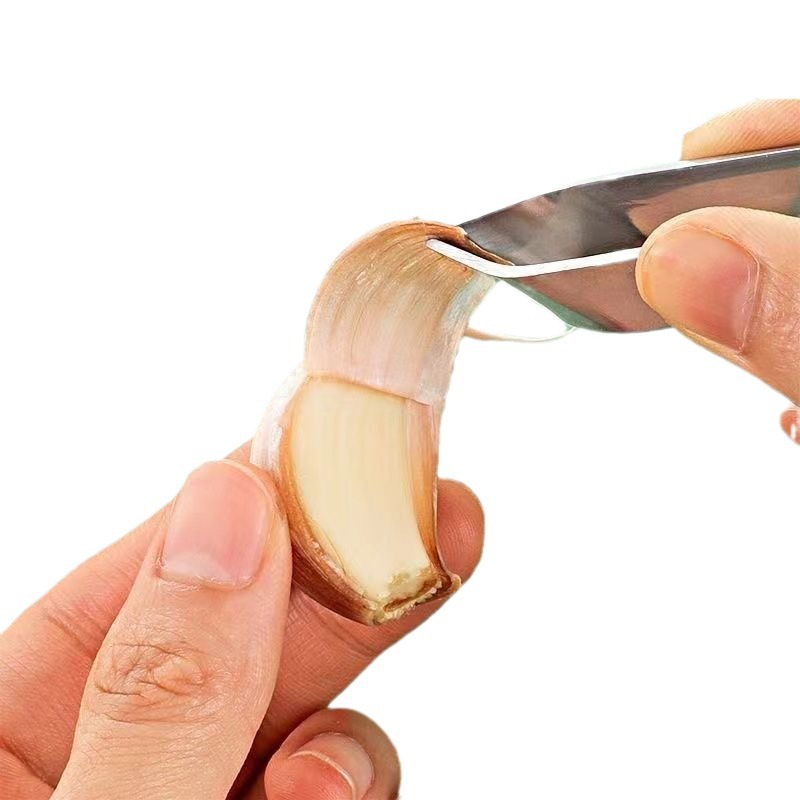 Garlic Peeler Peel Peel Garlic Artifact Clip Stainless Steel Garlic Tweezers Quick Peel Manual Tool Peeler