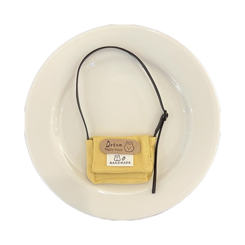 Baby Clothes Accessories Accessories Labubu Gazi Sister Kt Cat Long Legs Zsiga Canvas Small Shoulder Bag Mini Canvas Bag