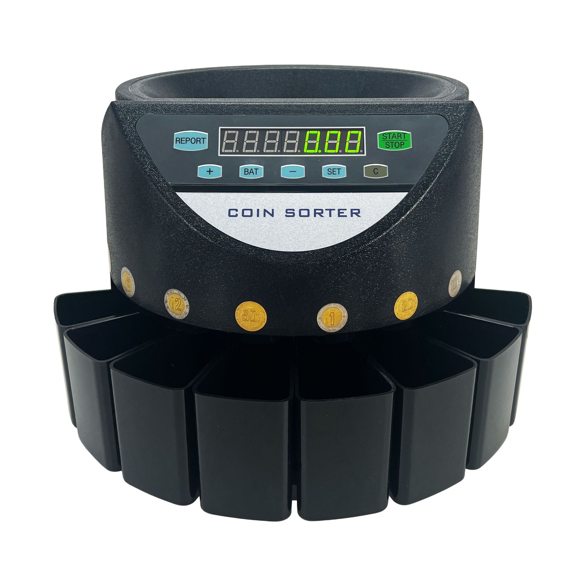 Многонациональный сортировщик монет, машина для подсчета евро
