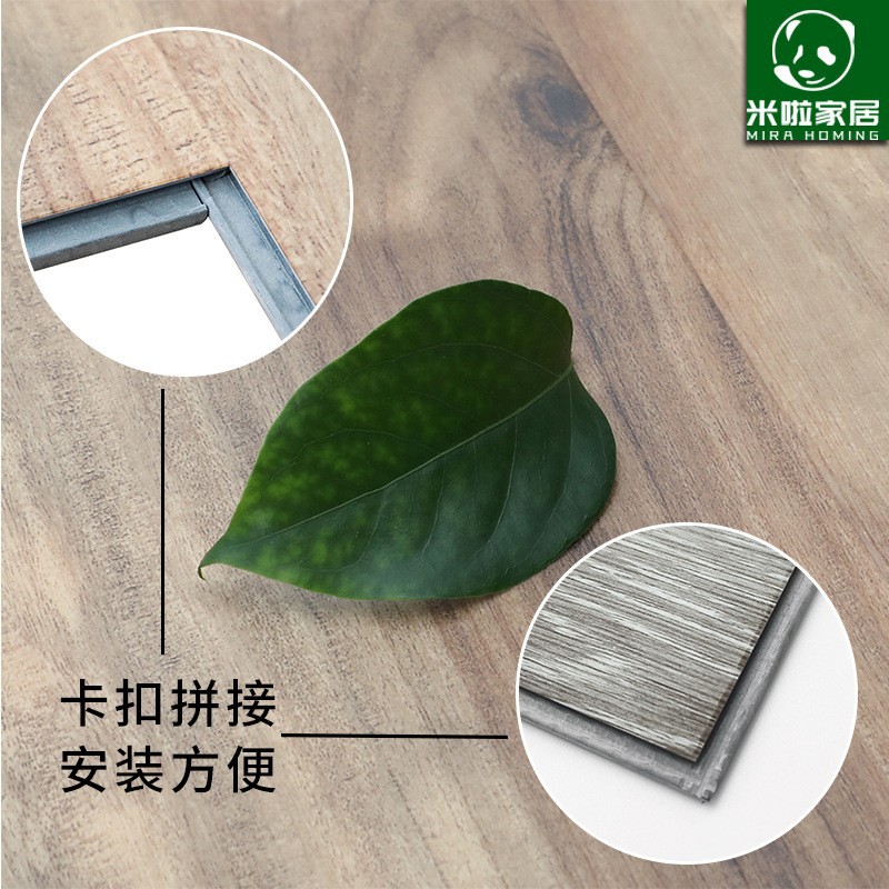 Factory spc stone plastic floor lock hotel project renovation buckle stone crystal wear-resistant commercial household floor heating