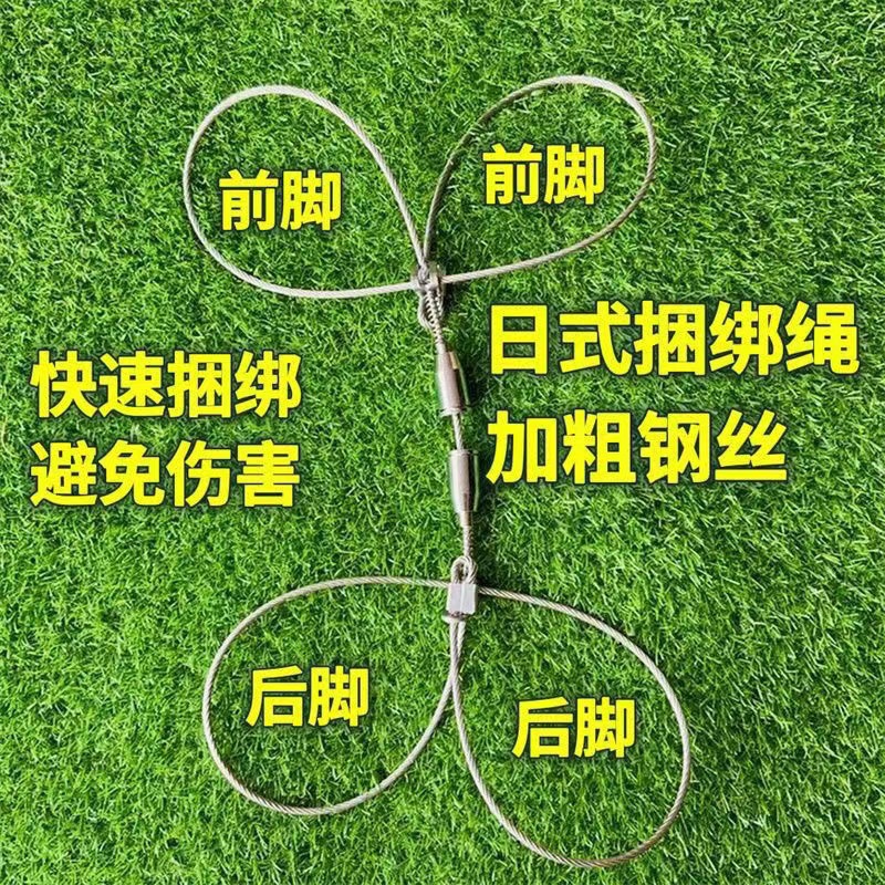 Wire Rope Quick Binder Anti-Bite Stainless Steel Tube Spring Tensioner Outdoor Wire Binder Outdoor Binding Nozzle