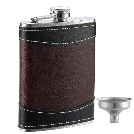 Стальная фляга 1-18 унций, портативная русская уличная плоская металлическая фляга