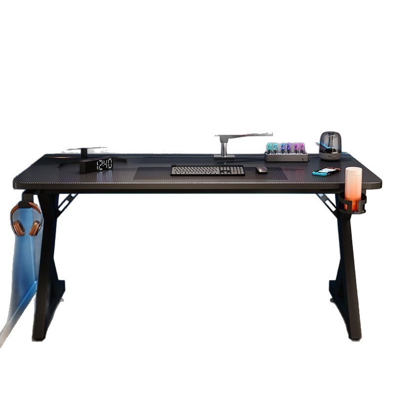 Internet Cafe Wooden Computer Table Carbon Fiber E-Sports Table Internet Cafe Dedicated Internet Celebrity Desktop Table Home E-Sports Room Table