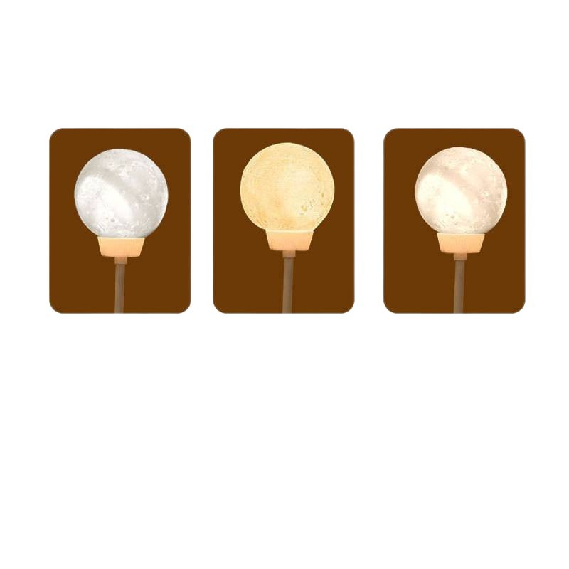 Intelligent Voice-Controlled Night Light for Home Bedroom Sleep Soft Light Sensor Internet Celebrity Moon Bedside Small Table Lamp