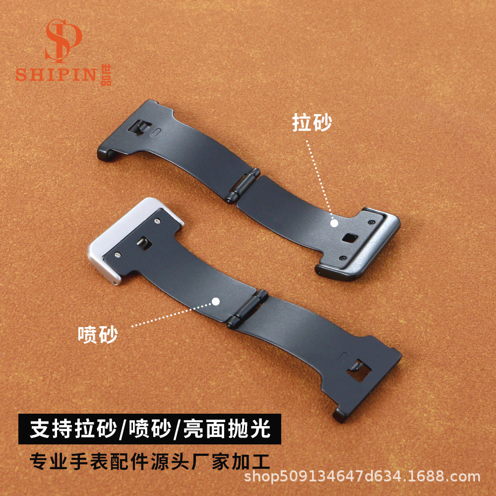 High-End Accessible Luxury Silicone Strap Buckle Special 304/316L Stainless Steel Smart Watch Buckle Foldableing Buckle Hot Style