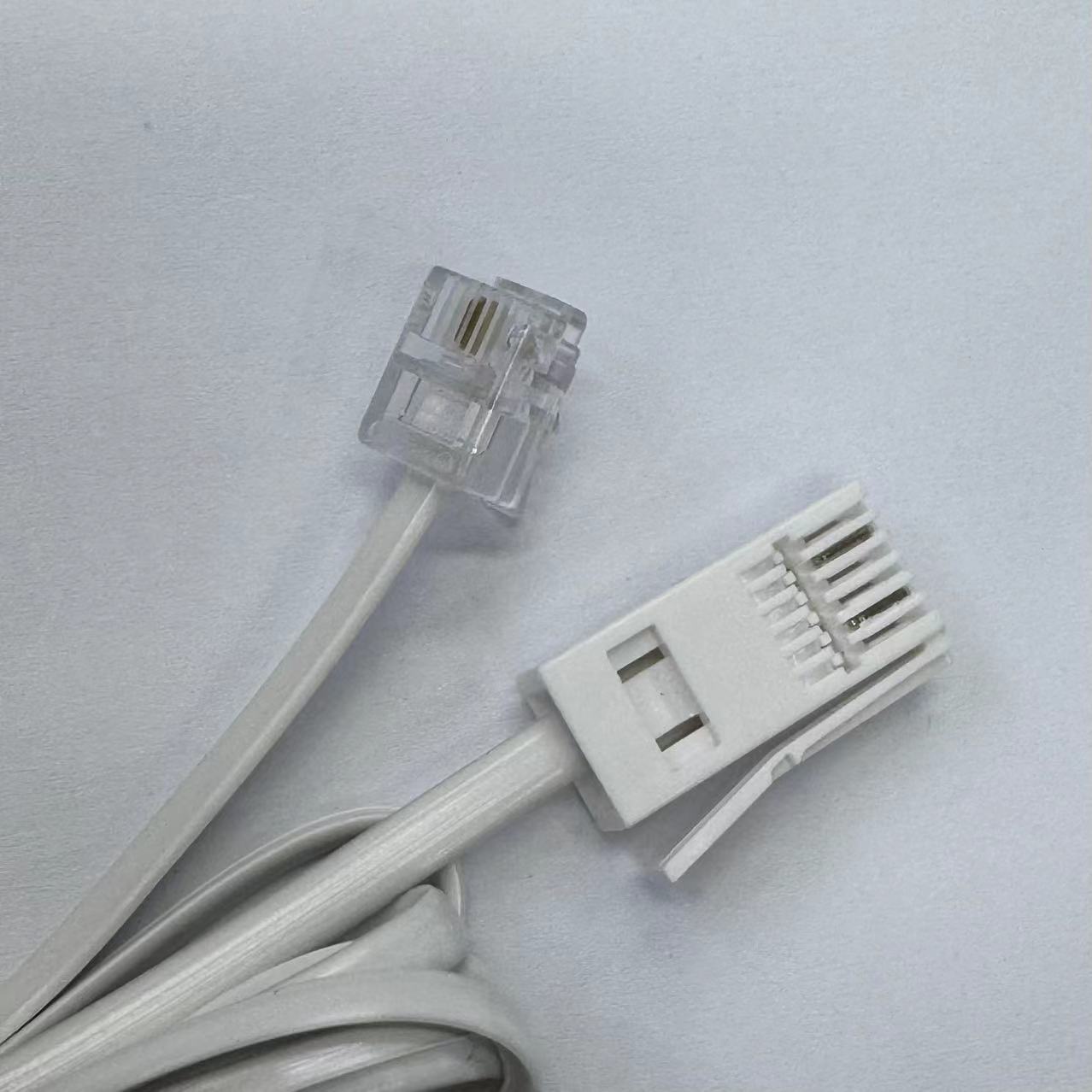 British telephone line 1.5 m RJ11 Crystal Head UK telephone line 6P2C + UK flat Crystal Head in stock supply