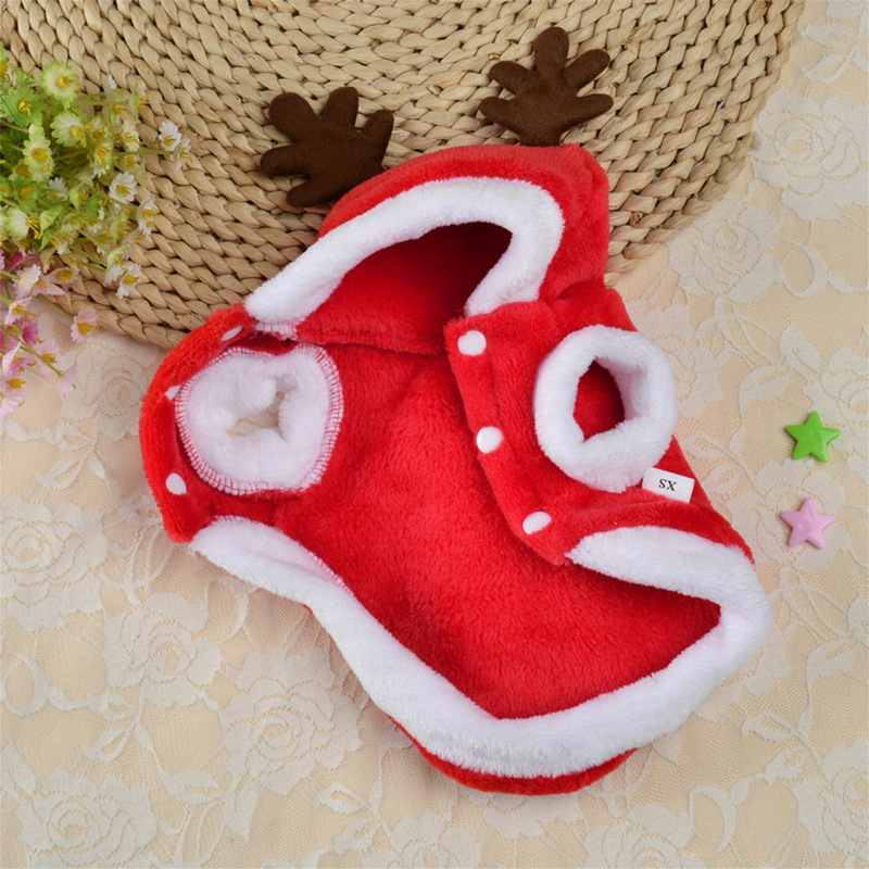 2026 New Cross-Border Dropshipping Dog Christmas Outfit Cross-Border Dropshipping