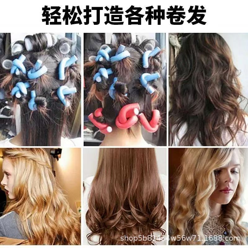 Tiktok Trending Sleep Curling Iron Hair Styling Tool Rubber Curling Tool Wool Curls Big Waves
