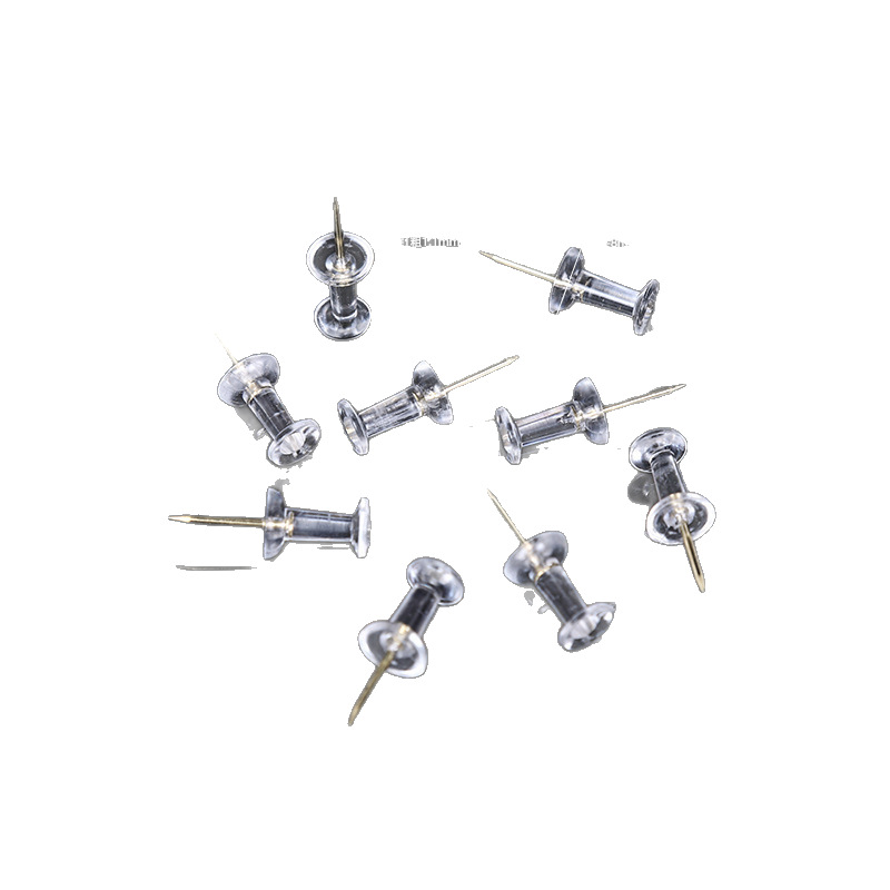 100 Boxes of Gold Transparent Push Pins, Creative Art DIY Thumbtacks for Fixing, Marking, Decorating Photo Walls