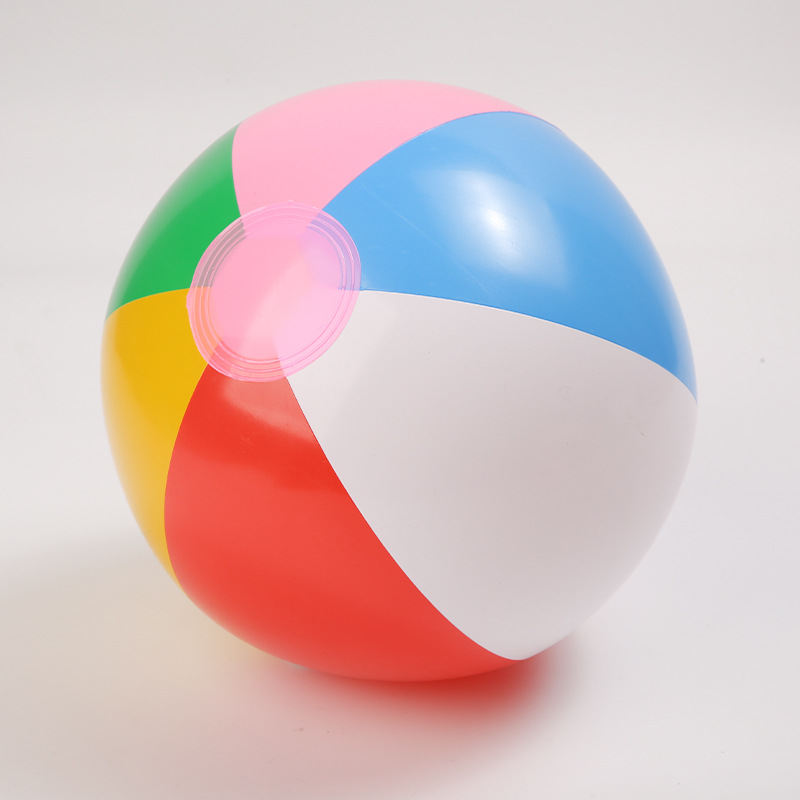 Colorful PVC inflatable beach ball toy high elasticity seaside water ball children's water toy inflatable beach ball