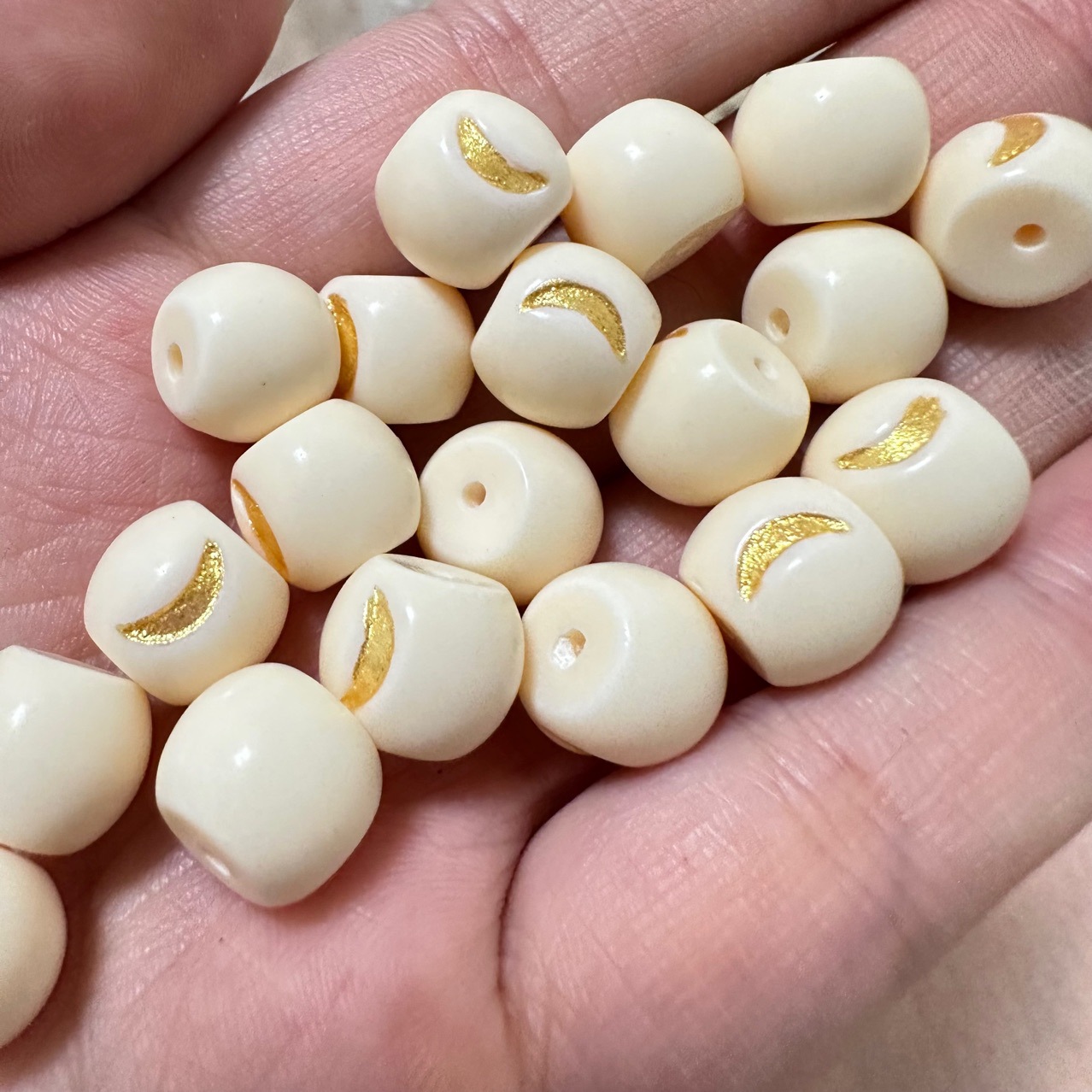 Ivory Fruit Carving Sun, Moon and Stars Set of DIY Bodhi Fruit Bracelet Super Cute Cute Accessories Handheld Accessories for Men and Women