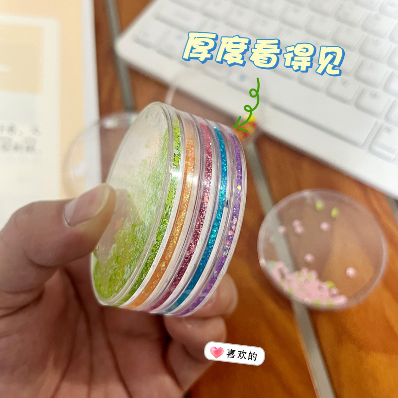 New 5.7 Round Liquid Sand Guka Tile Fridge Magnet Liquid Sand Guka Tray Round Liquid Sand Guka