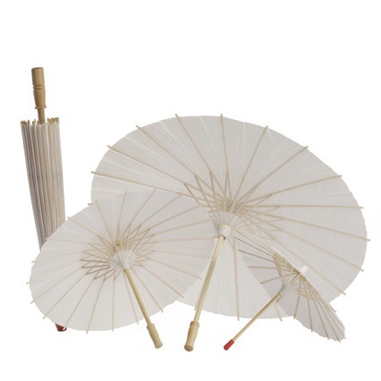 Blank Oil Paper Umbrella DIY Kidsren's Hand-painted Umbrella Material Hand-painted Graffiti Coloring Props Kindergarten Small Umbrella