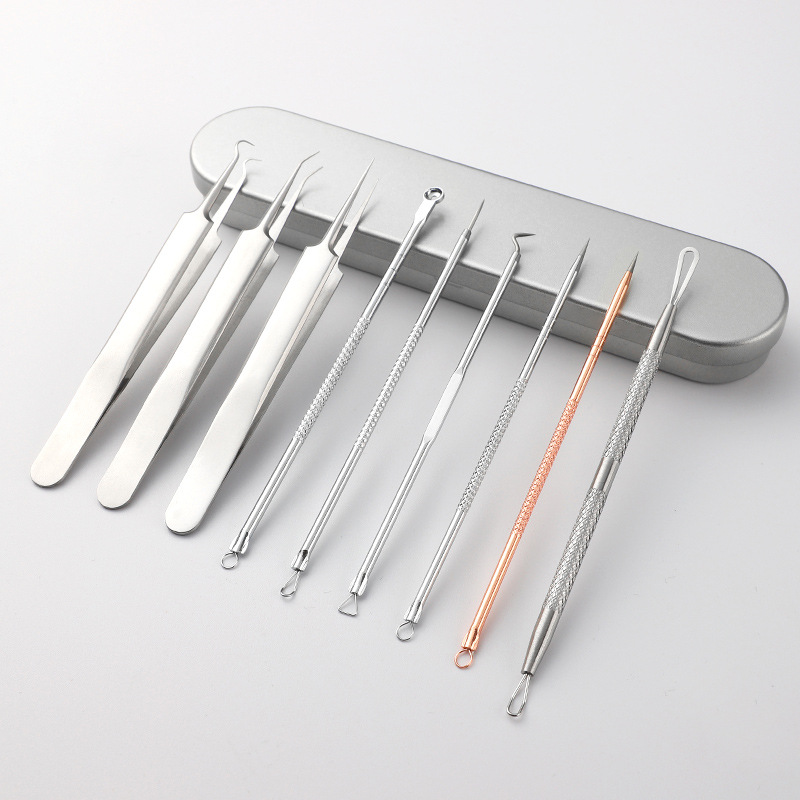 Stainless Steel Acne Needle Set Acne Clip Set Cell Clip Blackhead Clip Acne Needle Acne Beauty Tool