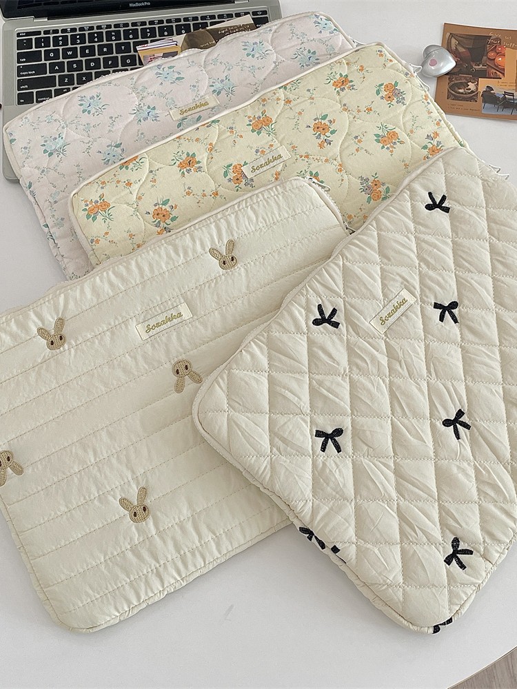52191 South Korea ins Tablet Storage Cute Diamond Embroidered Rabbit 11/13/15 "Notebook Storage