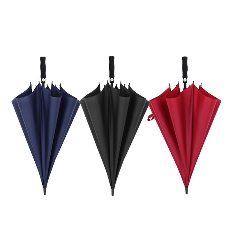 Long-Handled Umbrella with Custom Logo, Golf Umbrella, Large Size, Thickened, Enlarged, Automatic, Can Print Logo, Image, Pattern on the Entire Umbrella
