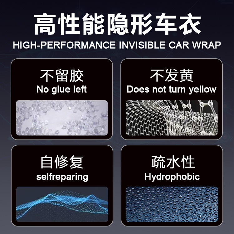 Factory Direct Sales Tpu Invisible Car Wrap Ppf Paint Protection Film Self-Healing High Anti-Fouling Coating Anti-Scratch Car Film