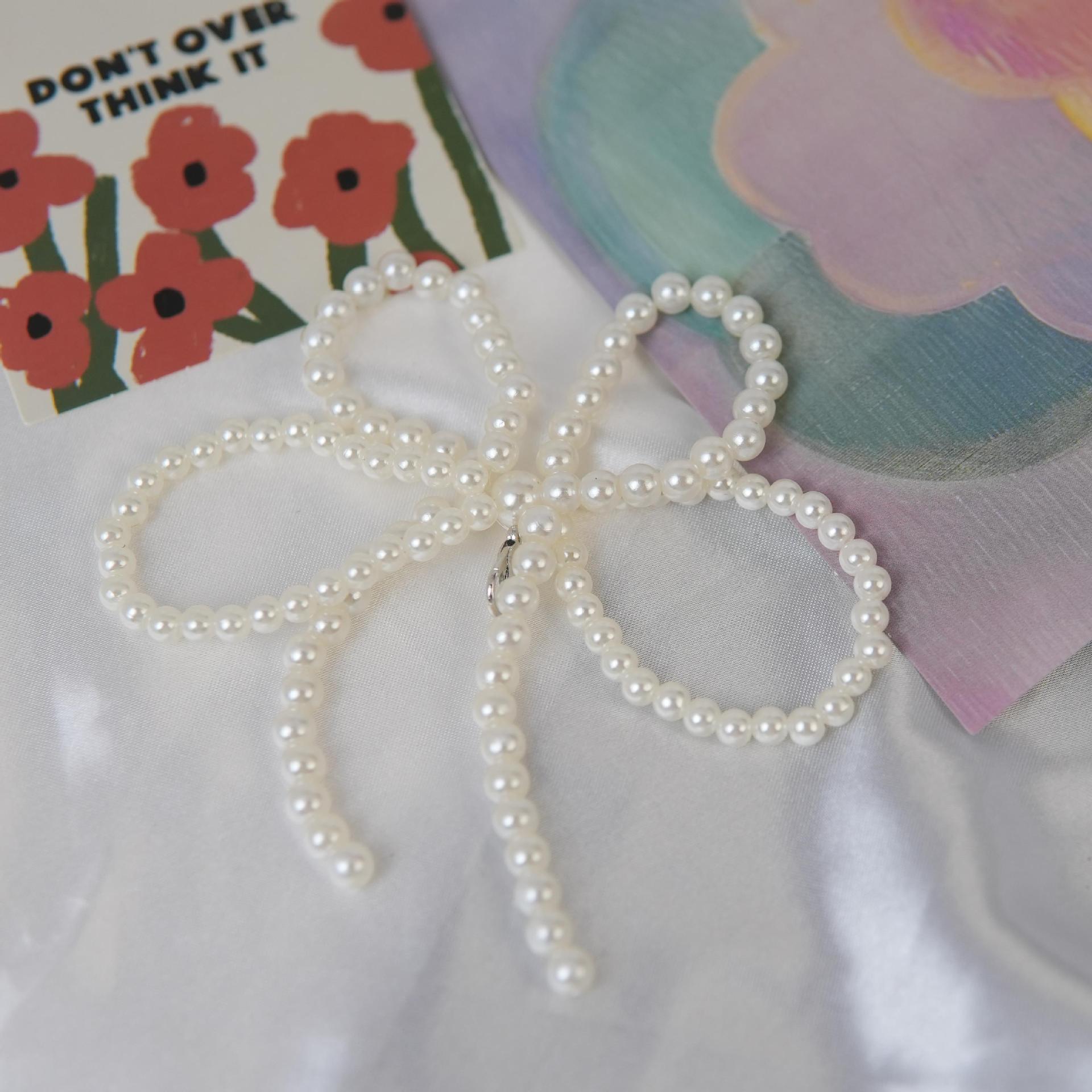 Baojie Factory Wholesale Suitable for Various Ballet Shoes, Training Shoes, Pearl Bow Buckle Decorations, Versatile Shoe Flowers