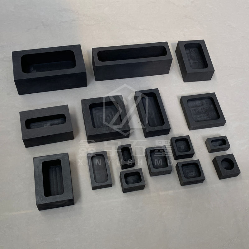 Manufacturer Graphite Small Trough High Temperature Resistant Mold Gold and Silver Bar Casting Graphite Trough Easy to Release Small Graphite Oil Trough
