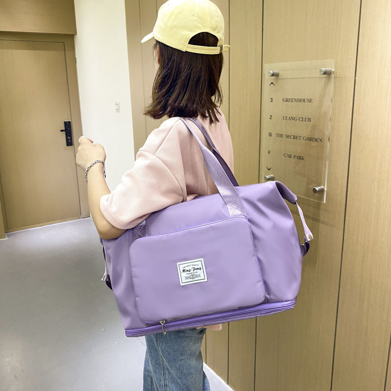 Foldable large capacity travel bag wet and dry separation swimming Yoga Fitness Bag student travel short distance luggage bag