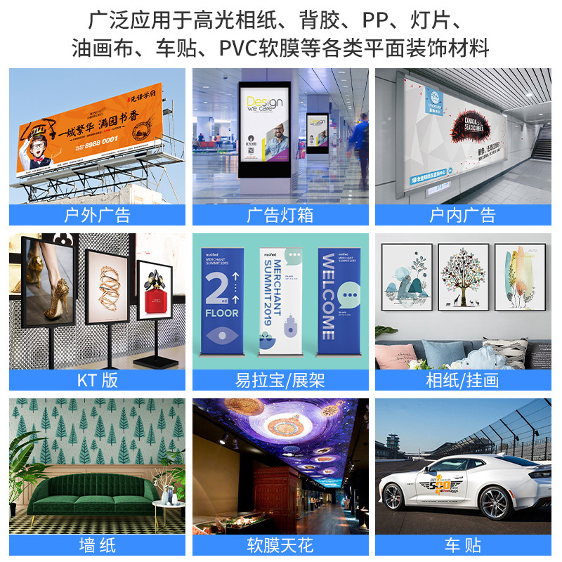 Large Wide Format 3.2m Advertising Inkjet Photo Machine I3200 Nozzle High-Definition Eco-Solvent Wallpaper Light Box Cloth Printer