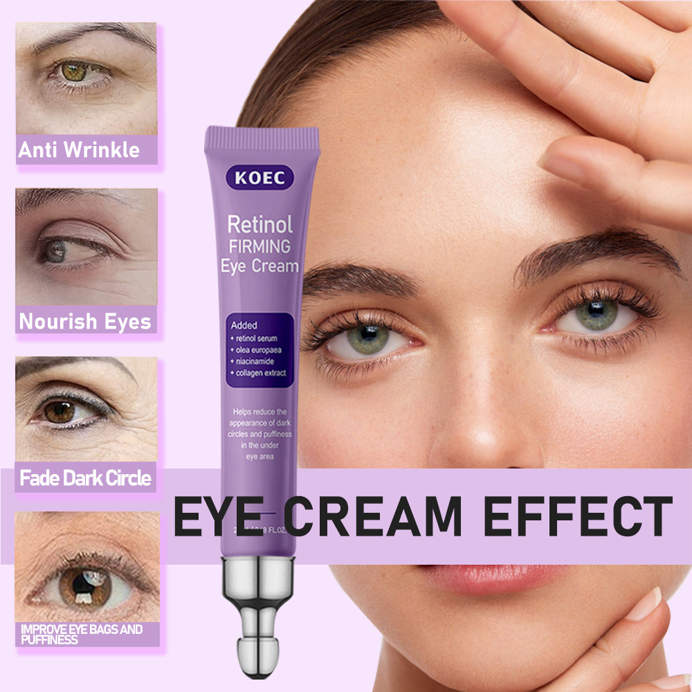 KOEC Cross-border Retinol Eye Cream Improves Dark Circles Eye Pattern Brightening Moisturizing Eye Essence Foreign Trade Explosions Wholesale