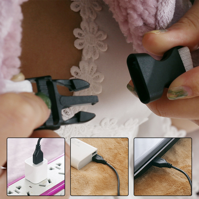 USB Body Warming Blanket Winter Portable USB Interface Electric Heating Body Warming Blanket Constant Temperature 5V Dormitory Washable Safe Low Voltage